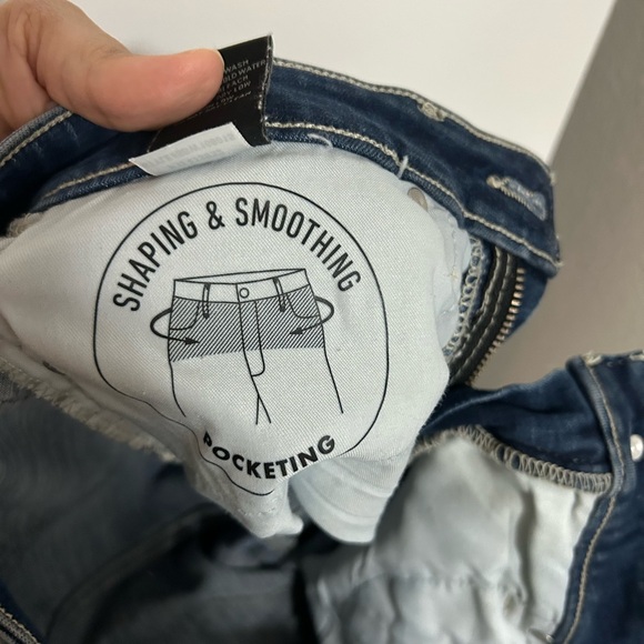 Buckle Black Dark Blue Distressed Skinny Jeans/ Stretch - Picture 7 of 7